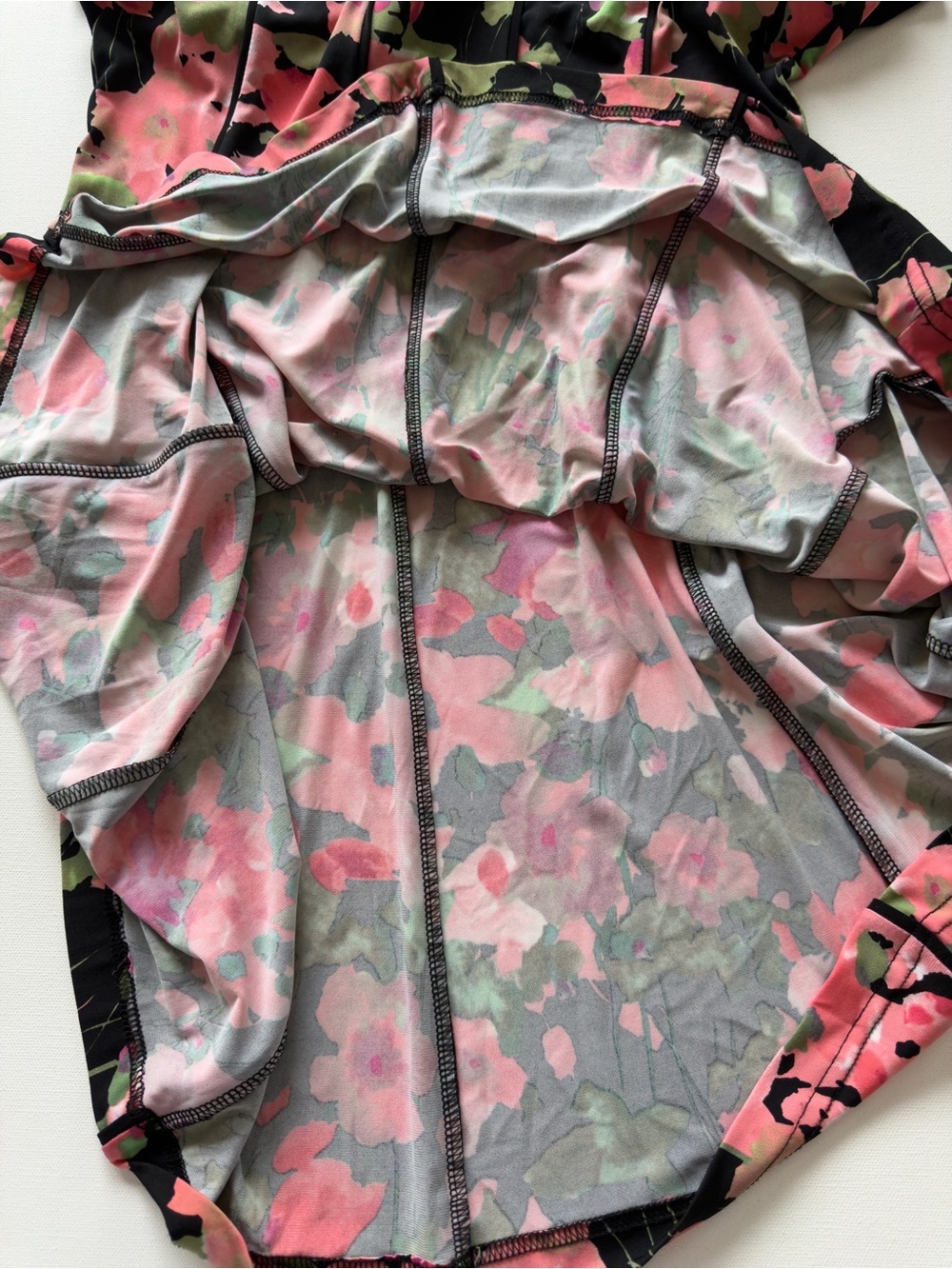 NWT Women's R & K Floral Fit-and-Flare Dress Size 12P (KB9 - Picture 4 of 6